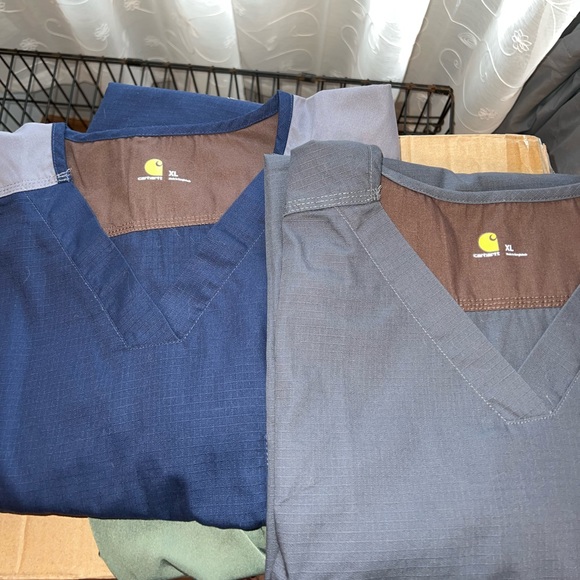 🔗 Mens Carhartt Scrub Top- Grey - Picture 8 of 8